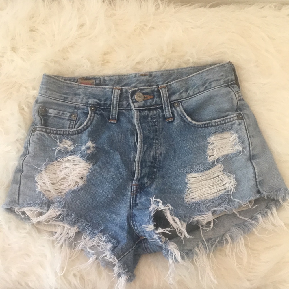 High Waisted Denim Shorts